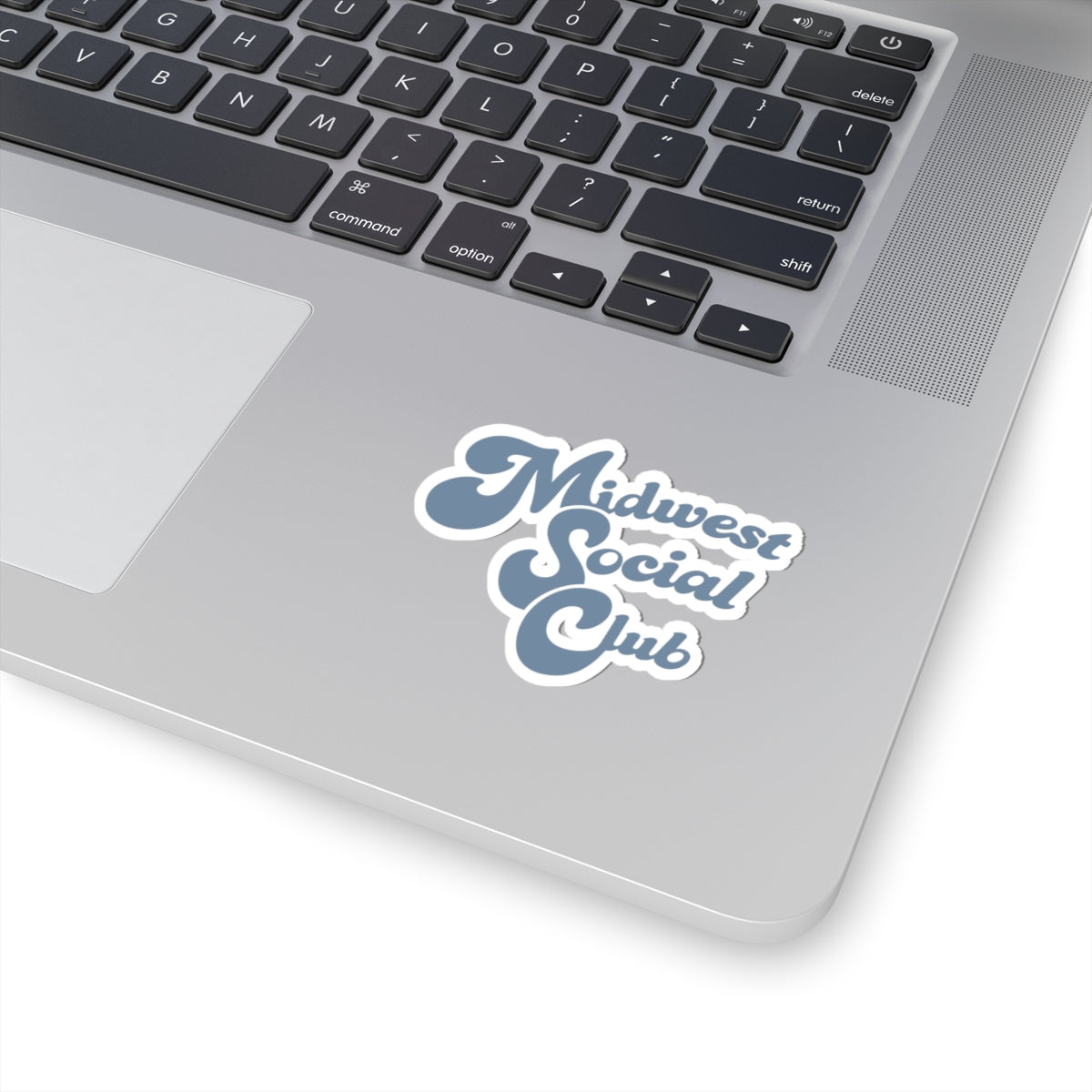 Midwest Social Club Kiss-Cut Stickers, Fun Decal for Laptops, Car Bumper, Water Bottles, Party Favors, Cool Wall Decor