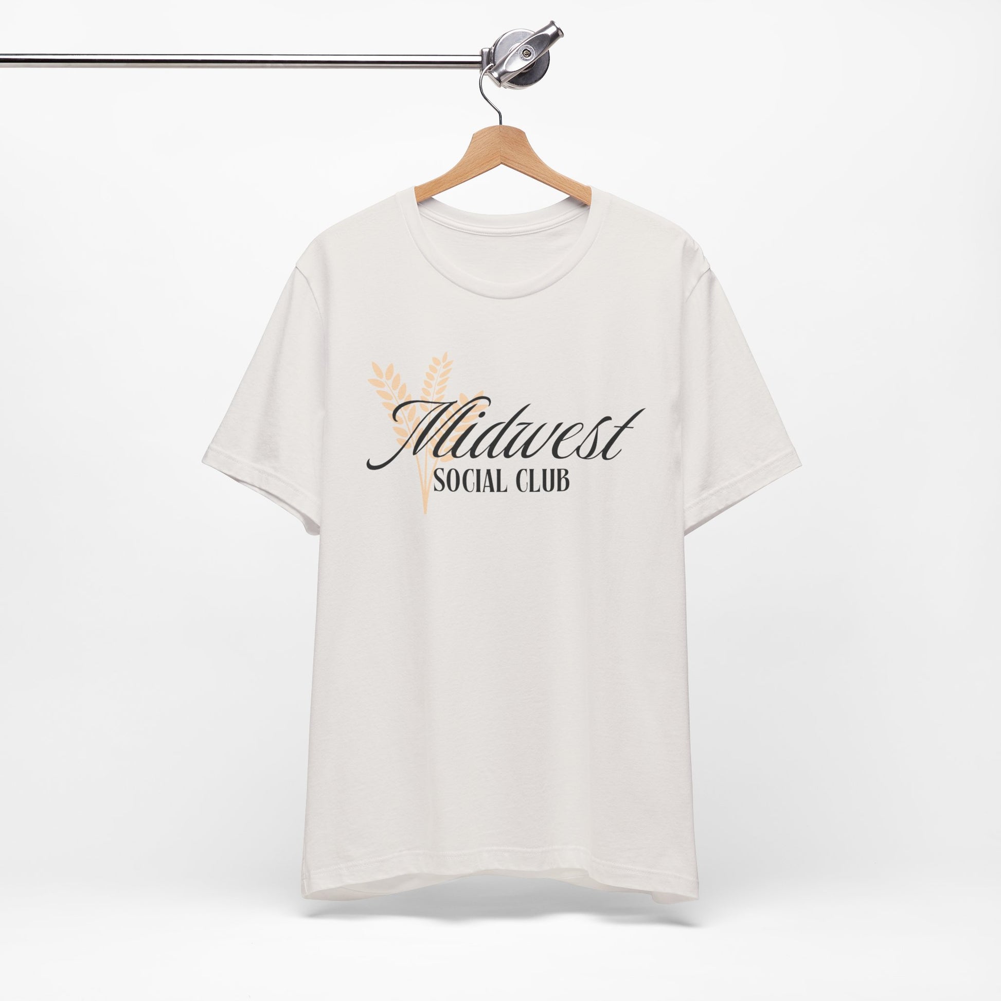 Midwest Social Club Tee: Cozy Unisex Jersey Tee for Casual Gatherings, Stylish Gift, Summer Vibes, Everyday Wear, Farmhouse Aesthetic