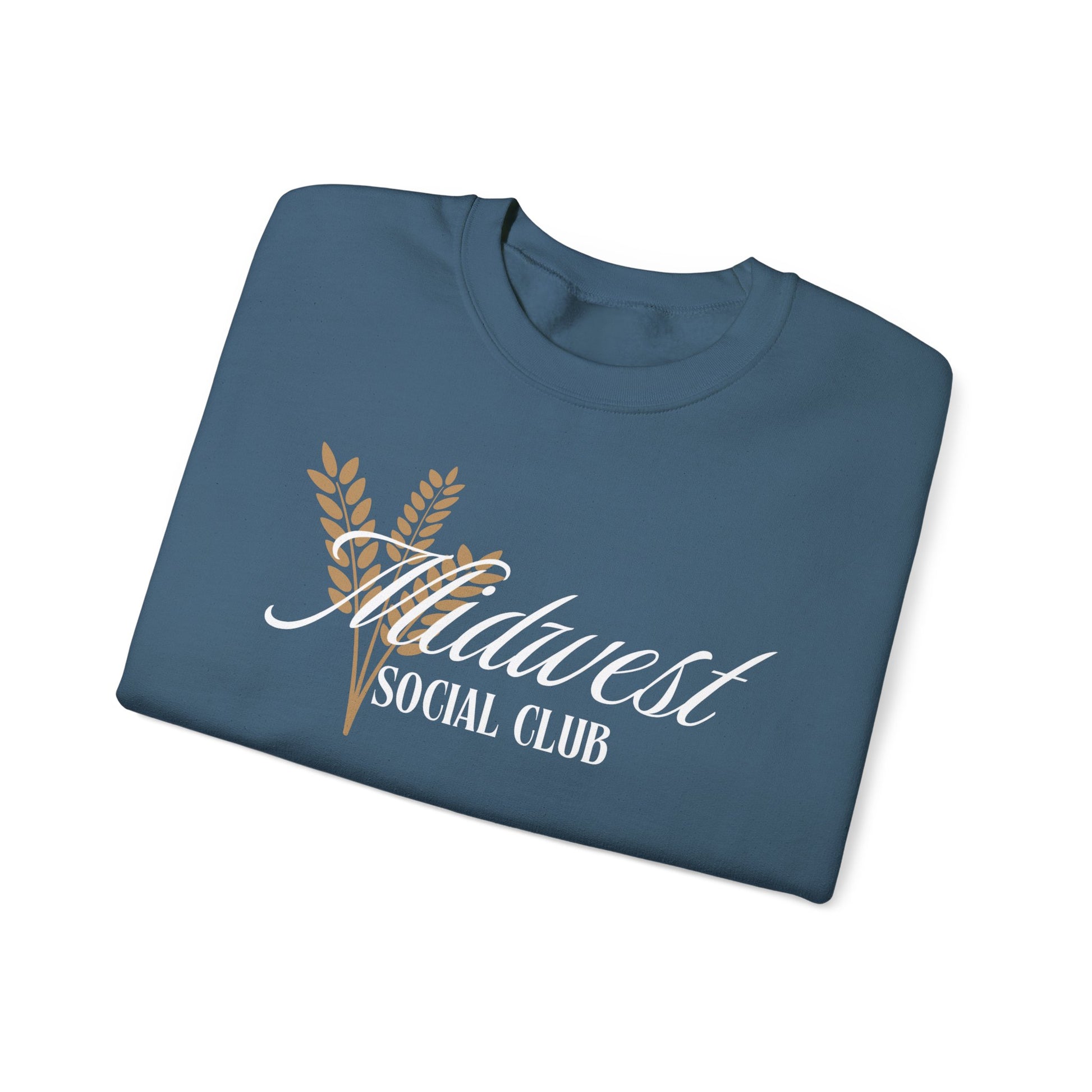 Midwest Social Club Crewneck Sweatshirt - Cozy Unisex Pullover for Community Gatherings