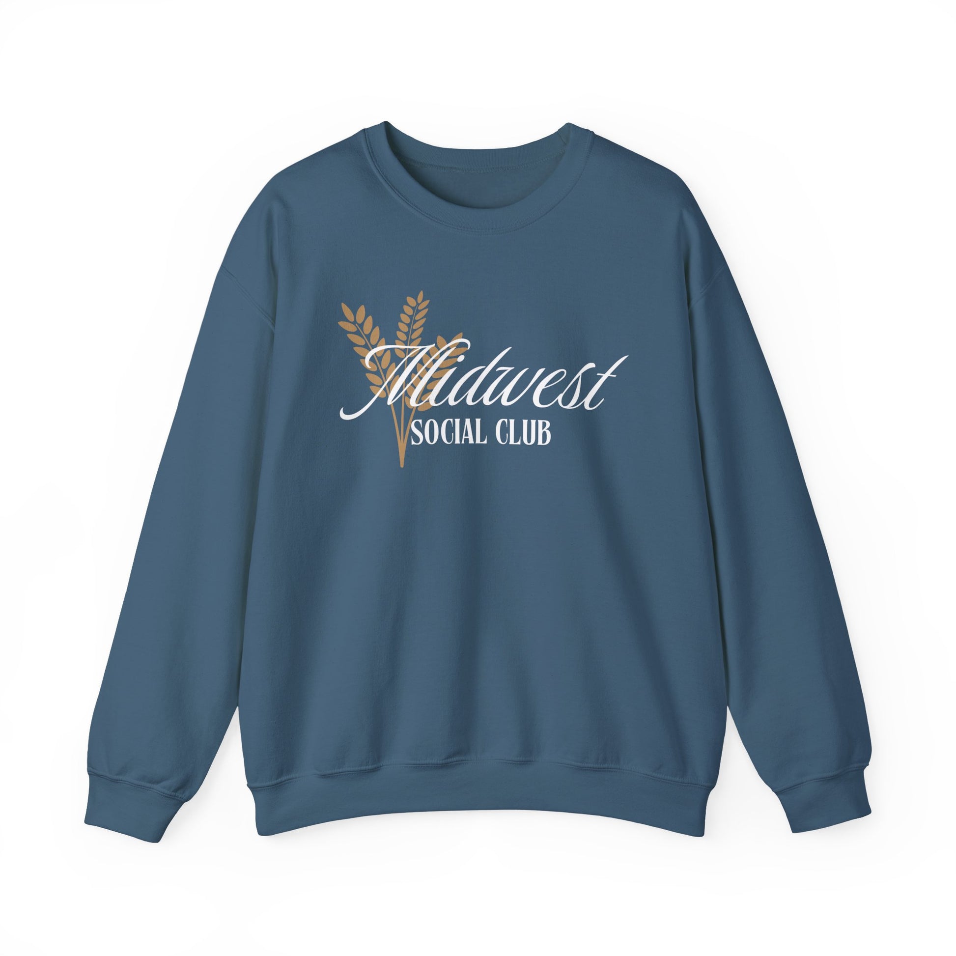 Midwest Social Club Crewneck Sweatshirt - Cozy Unisex Pullover for Community Gatherings