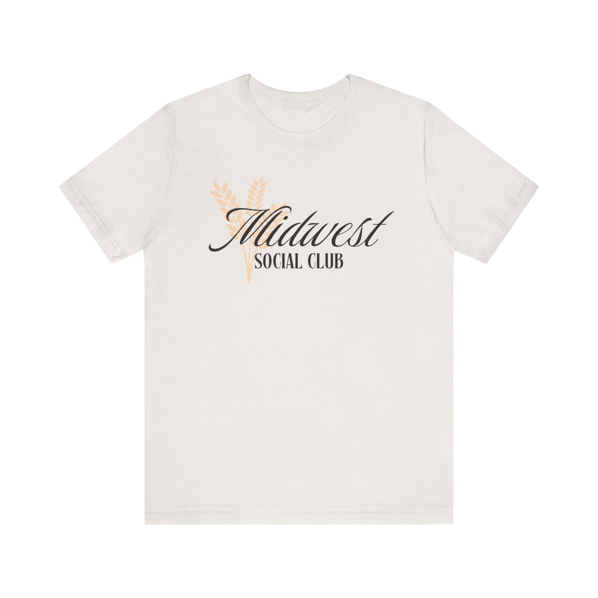 Midwest Social Club Tee: Cozy Unisex Jersey Tee for Casual Gatherings, Stylish Gift, Summer Vibes, Everyday Wear, Farmhouse Aesthetic