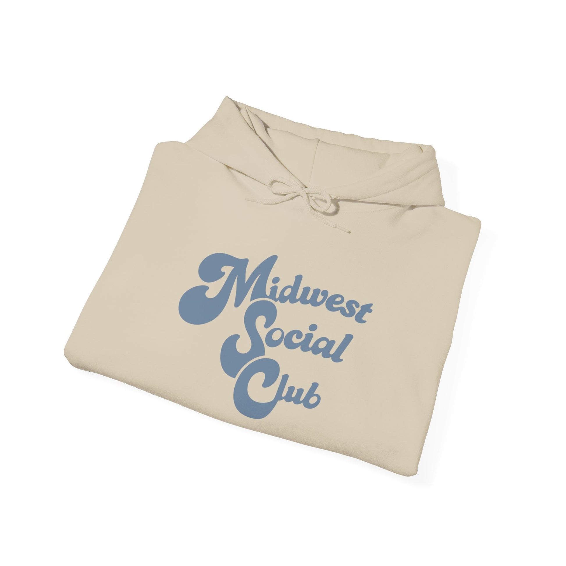 Midwest Social Club Hoodie, Cozy Sweatshirt, Casual Fashion, Gift for Friends, Comfortable Apparel, Fall Essentials