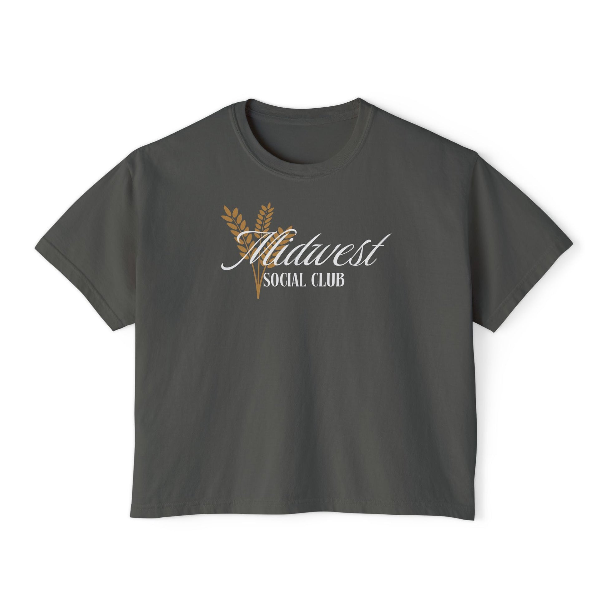 Midwest Social Club Women's Boxy Tee - Casual and Stylish Graphic Tee for Every Occasion