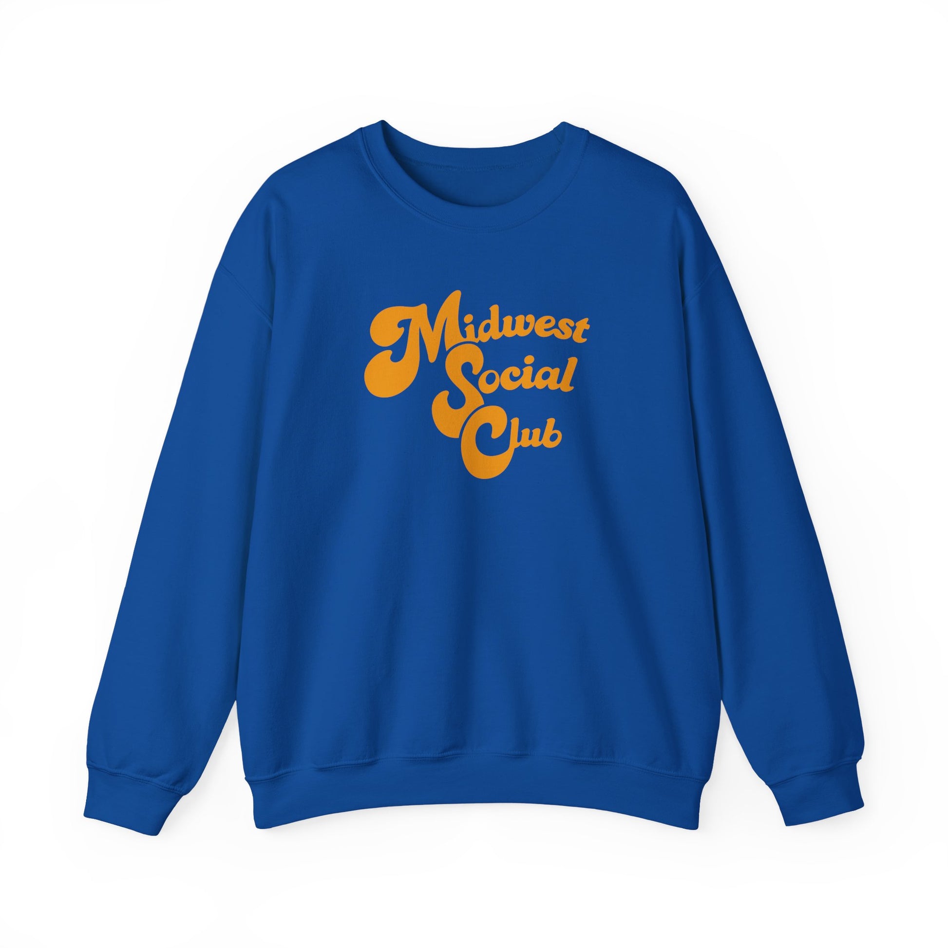Midwest Social Club Sweatshirt — Retro Script Crewneck for Regional Pride