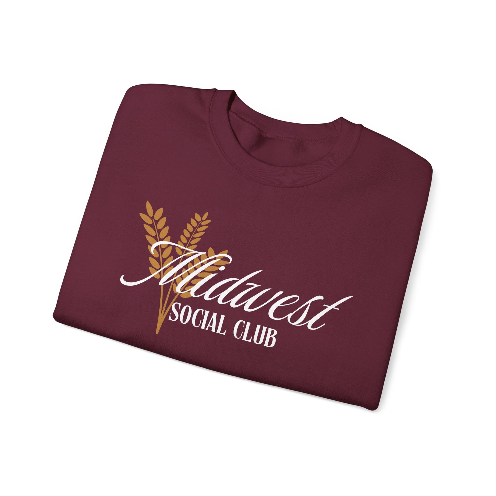 Midwest Social Club Crewneck Sweatshirt - Cozy Unisex Pullover for Community Gatherings