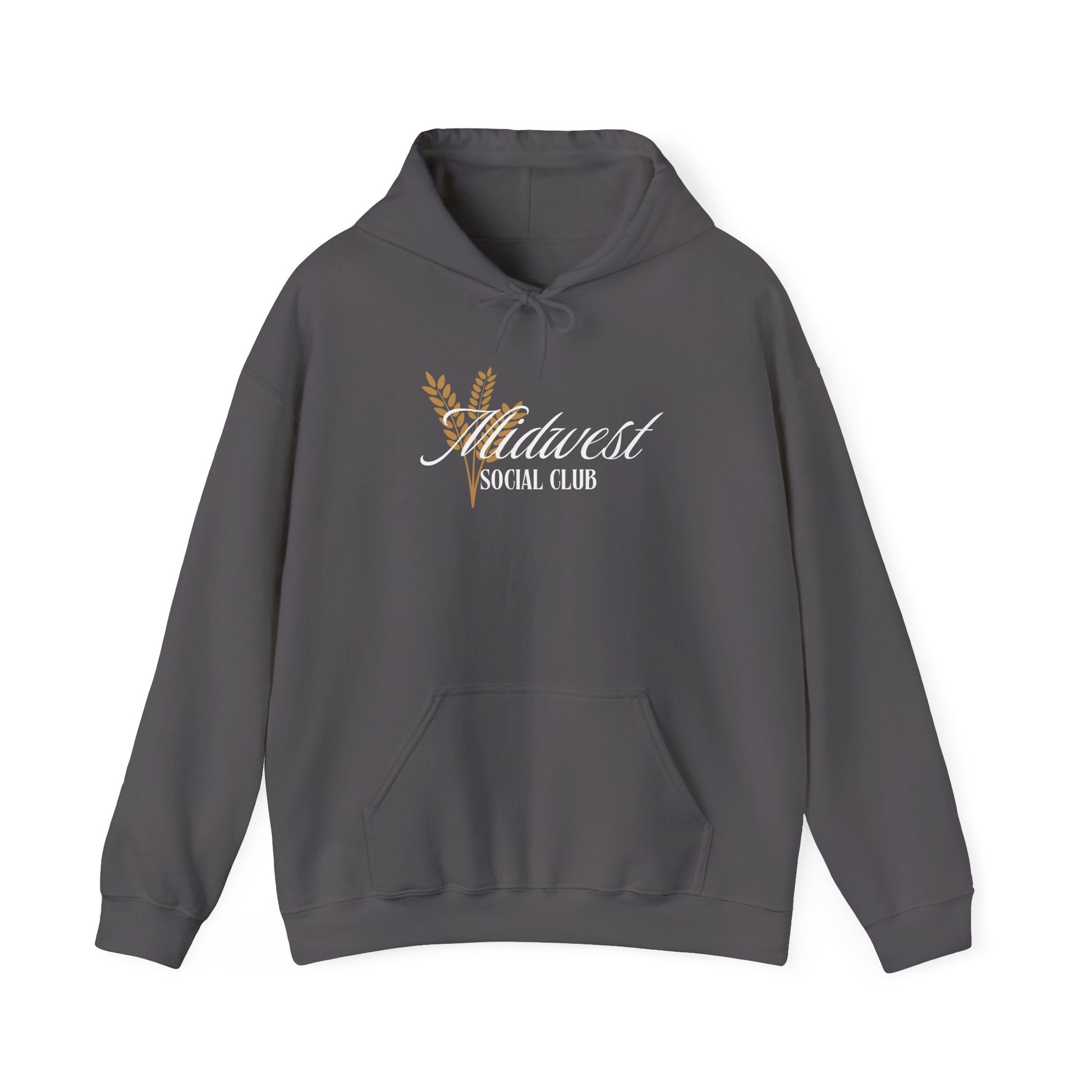 Midwest Social Club Hoodie — Autumn Wheat Graphic Hooded Sweatshirt