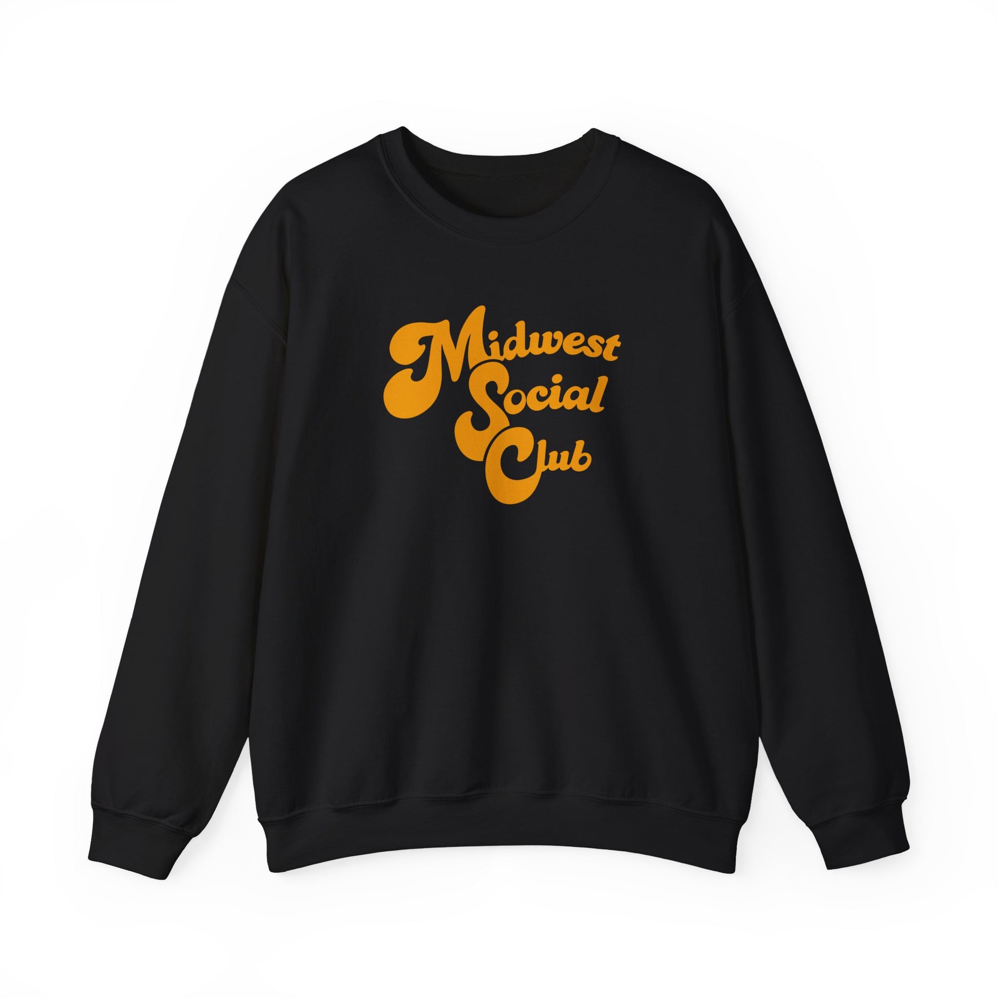 Midwest Social Club Sweatshirt — Retro Script Crewneck for Regional Pride