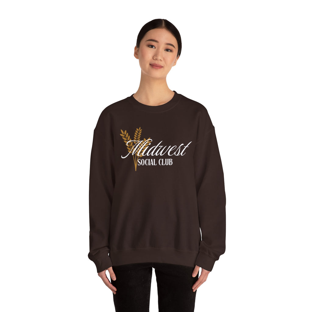 Midwest Social Club Crewneck Sweatshirt - Cozy Unisex Pullover for Community Gatherings