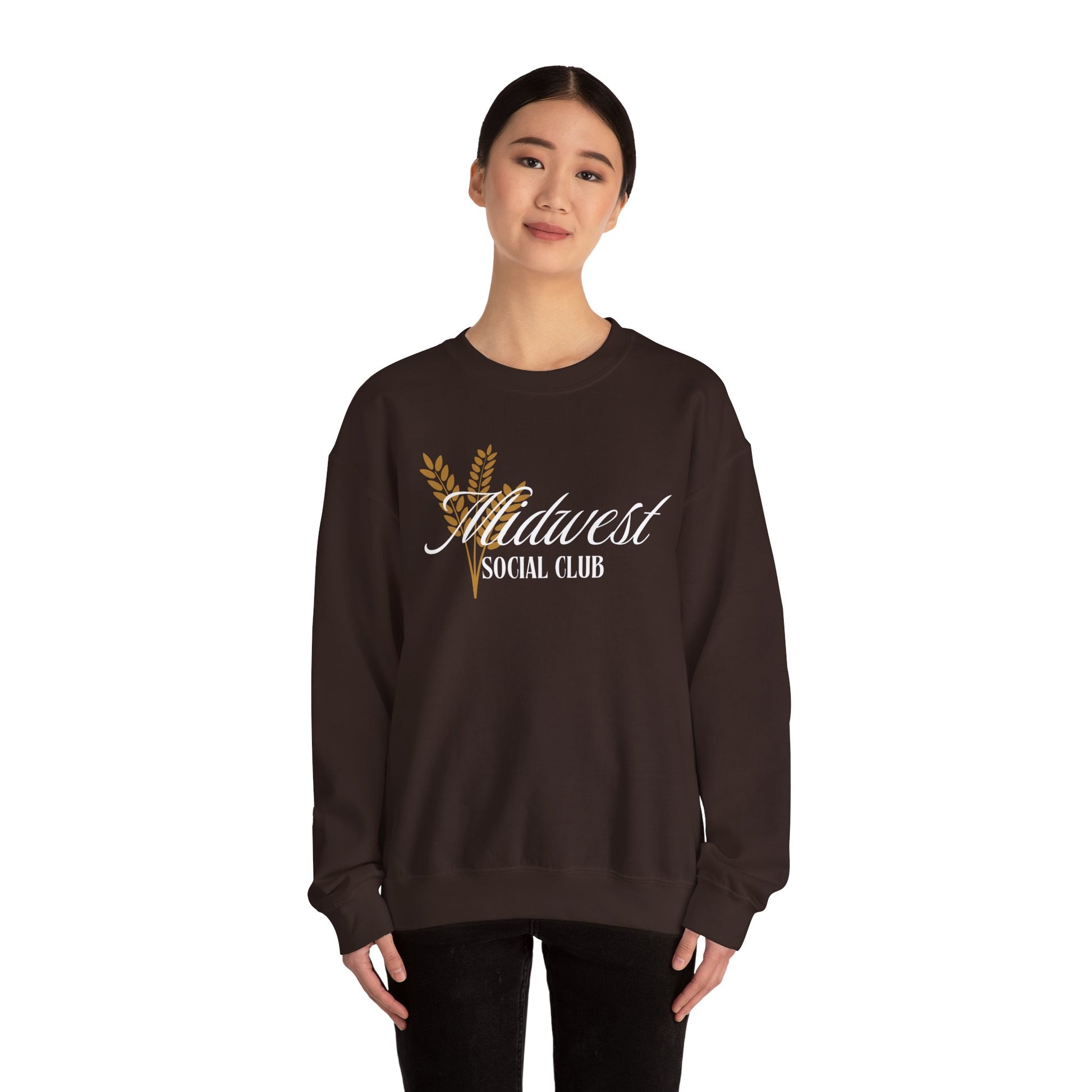 Midwest Social Club Crewneck Sweatshirt - Cozy Unisex Pullover for Community Gatherings