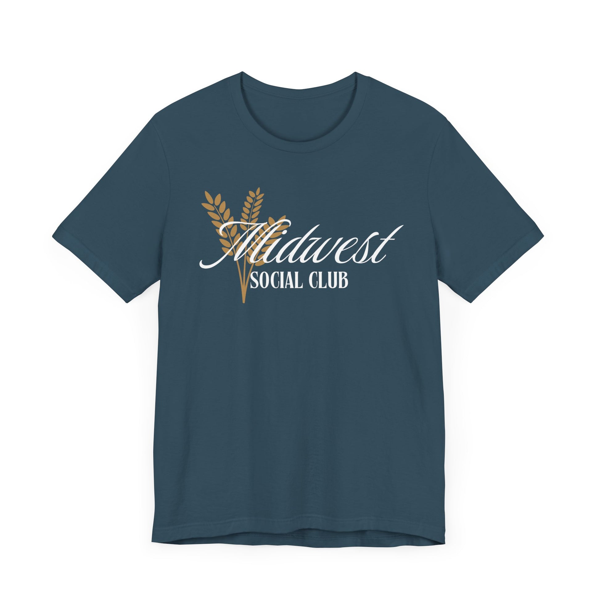 Midwest Social Club Tee: Cozy Unisex Jersey Tee for Casual Gatherings, Stylish Gift, Summer Vibes, Everyday Wear, Farmhouse Aesthetic