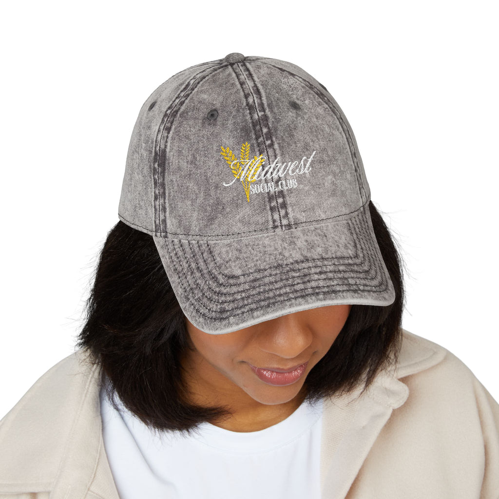 Vintage Embroidered Cap - Meladest Social Club - Adjustable Baseball Hat for Casual Style