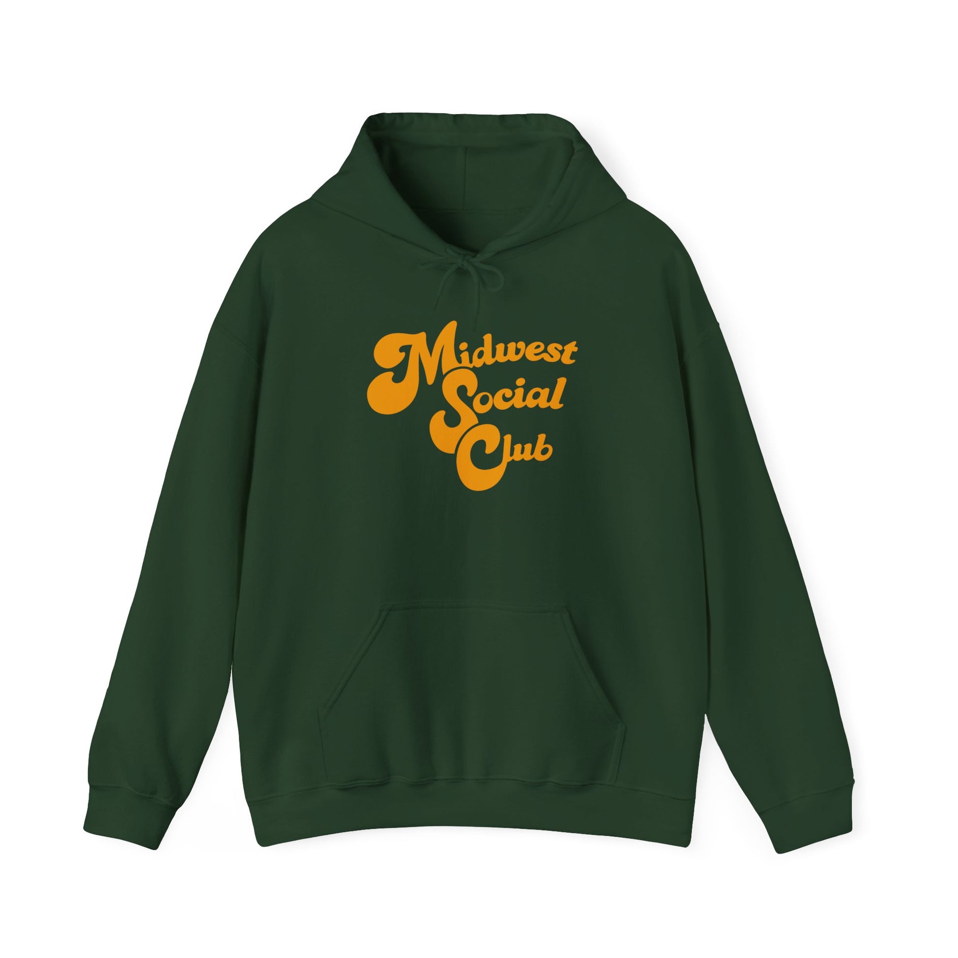 Midwest Social Club Hoodie, Cozy Sweatshirt, Casual Fashion, Gift for Friends, Comfortable Apparel, Fall Essentials