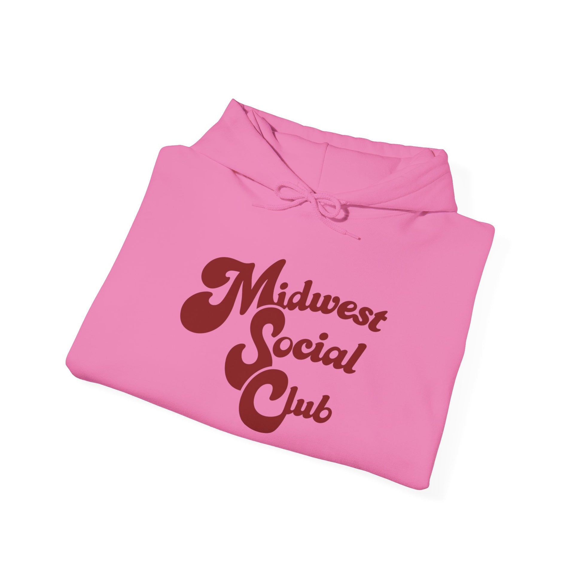 Midwest Social Club Hoodie, Cozy Sweatshirt, Casual Fashion, Gift for Friends, Comfortable Apparel, Fall Essentials