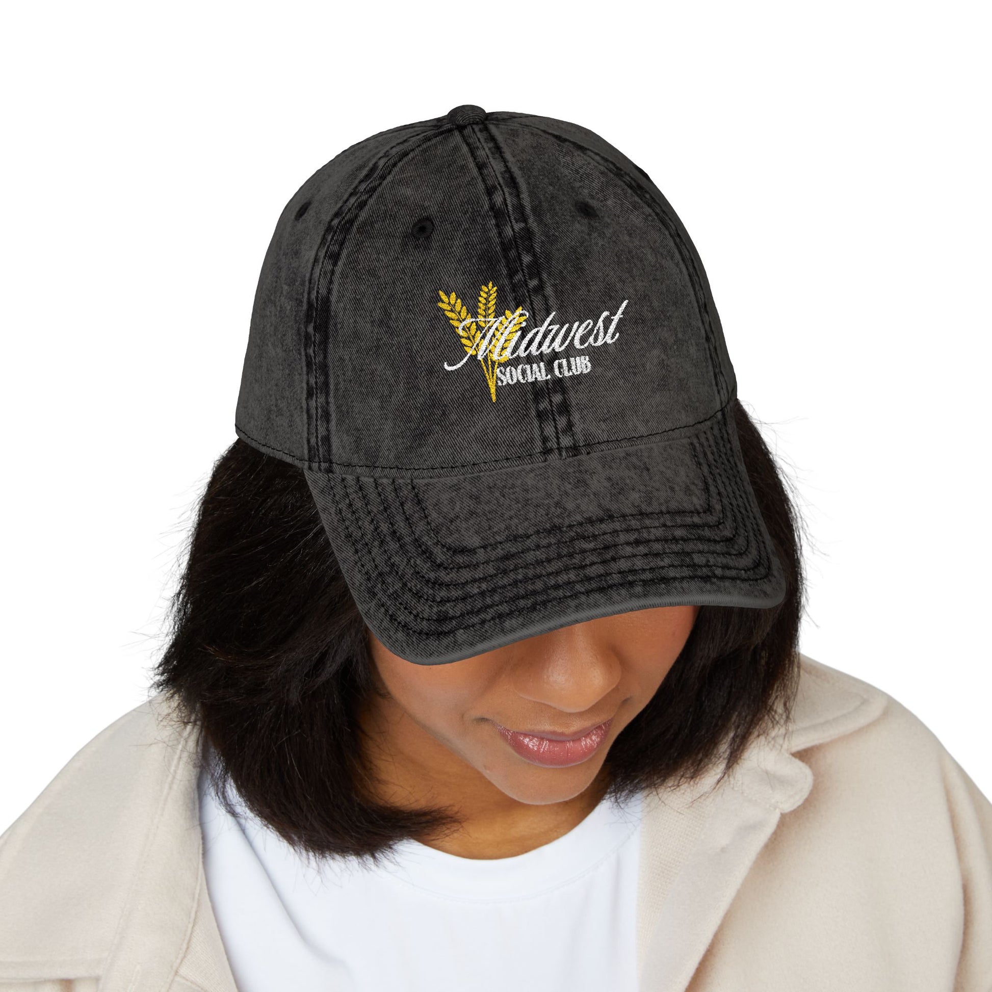 Vintage Embroidered Cap - Meladest Social Club - Adjustable Baseball Hat for Casual Style