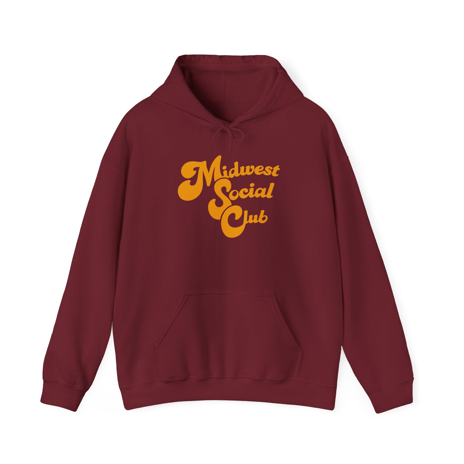 Midwest Social Club Hoodie, Cozy Sweatshirt, Casual Fashion, Gift for Friends, Comfortable Apparel, Fall Essentials