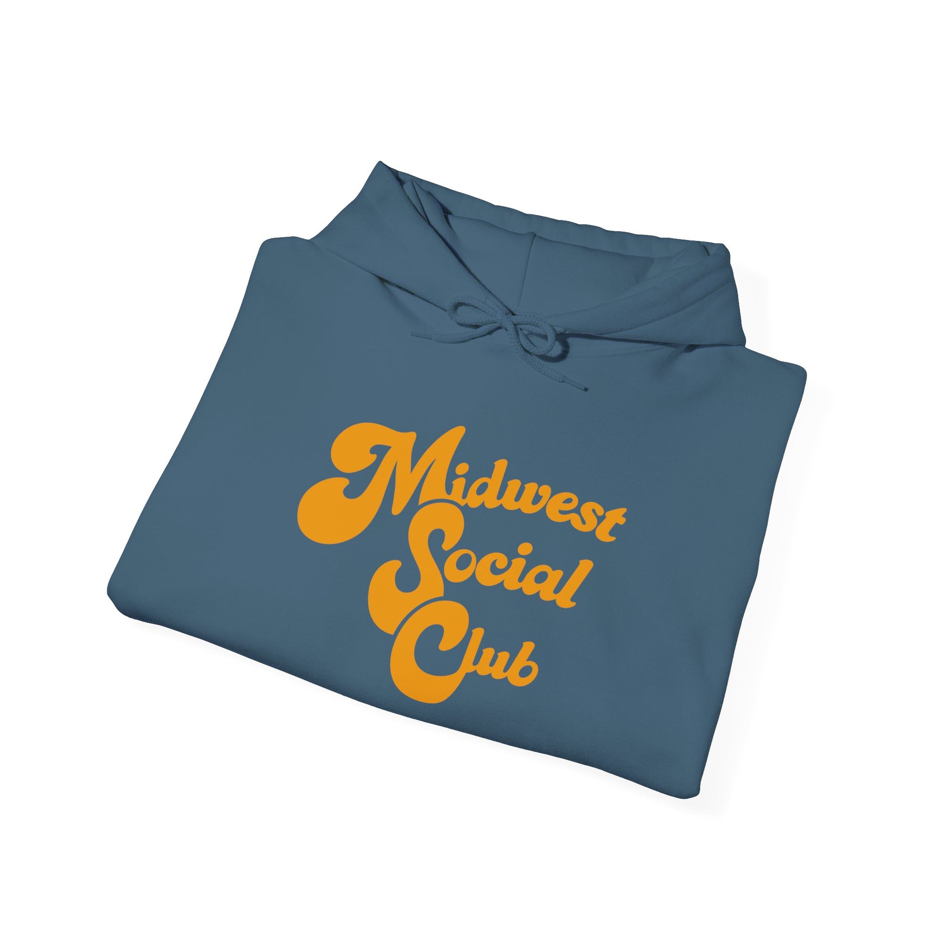 Midwest Social Club Hoodie, Cozy Sweatshirt, Casual Fashion, Gift for Friends, Comfortable Apparel, Fall Essentials