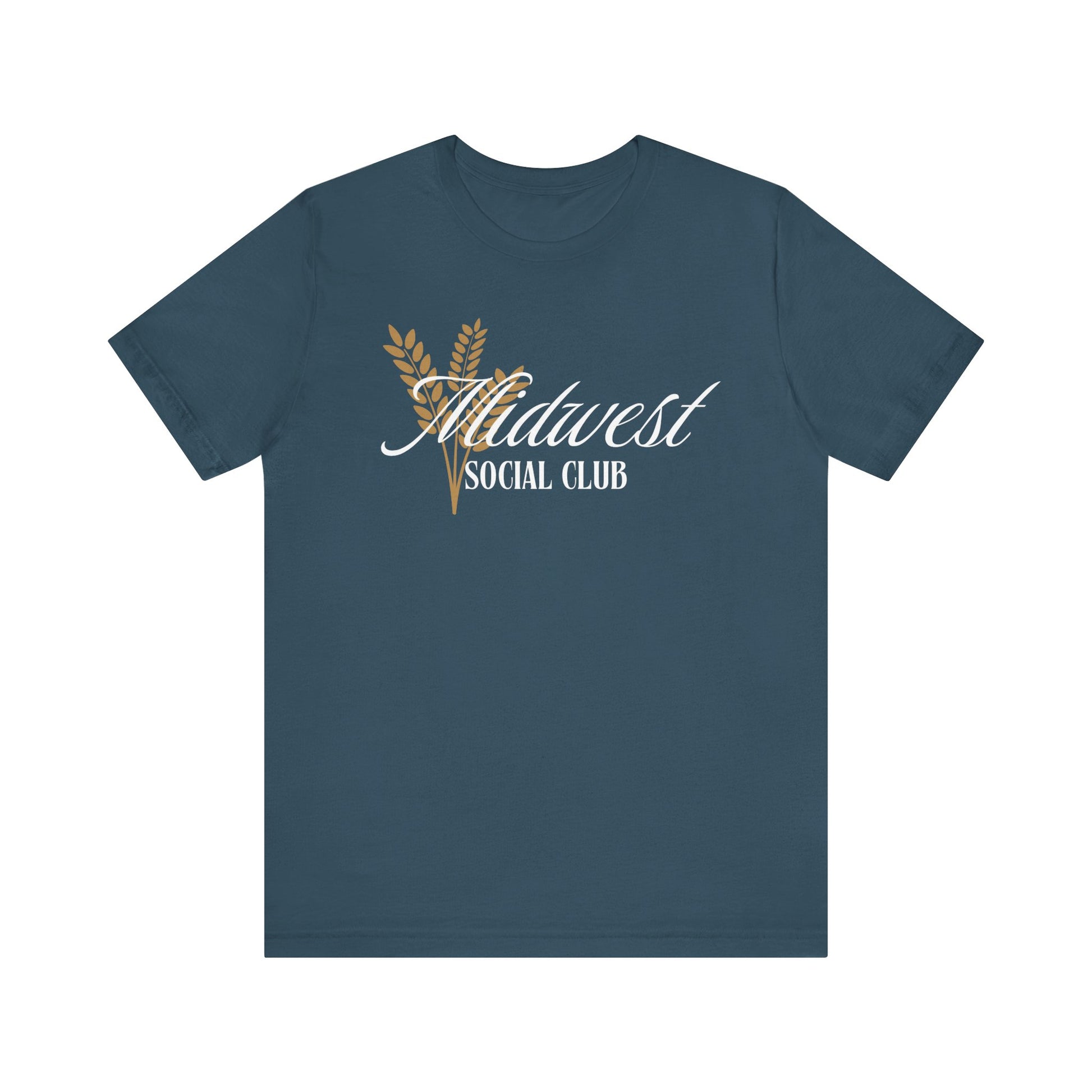 Midwest Social Club Tee: Cozy Unisex Jersey Tee for Casual Gatherings, Stylish Gift, Summer Vibes, Everyday Wear, Farmhouse Aesthetic
