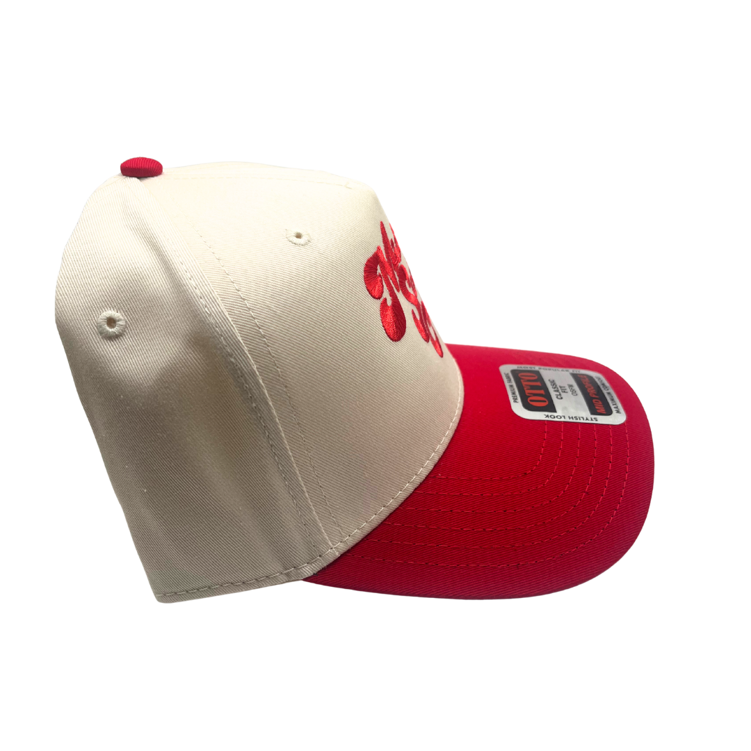 Midwest Social Club Red Embroidered Hat